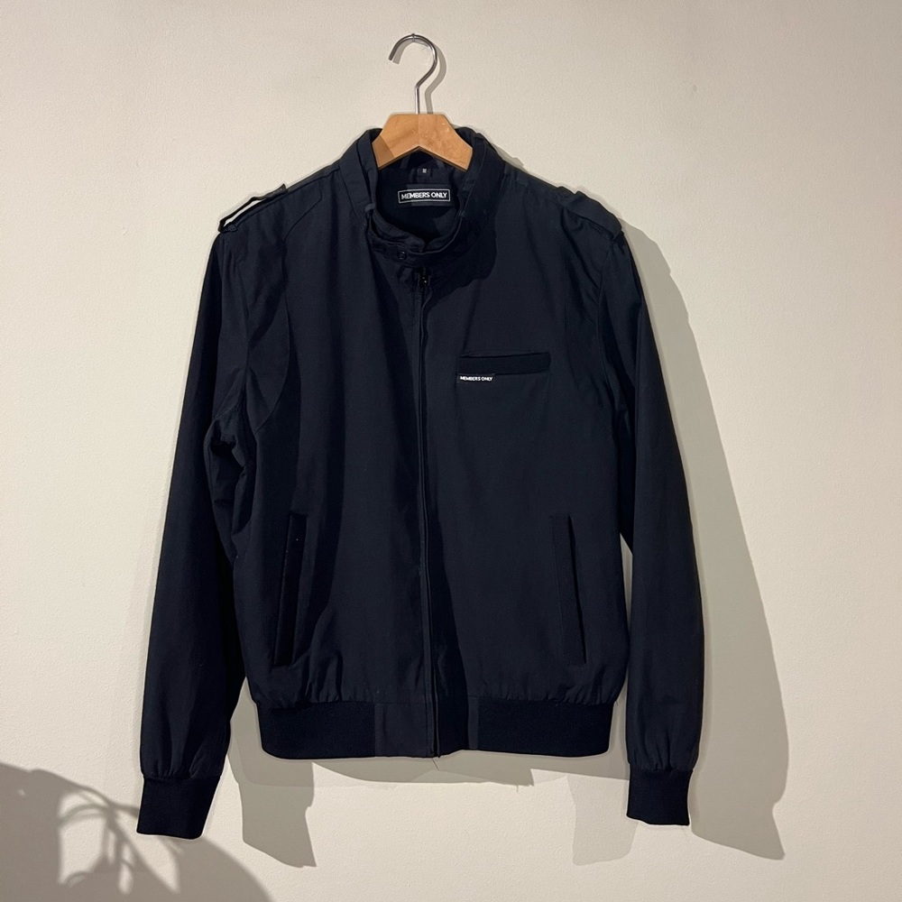 2013 Members Only Black Zip-Up Jacket